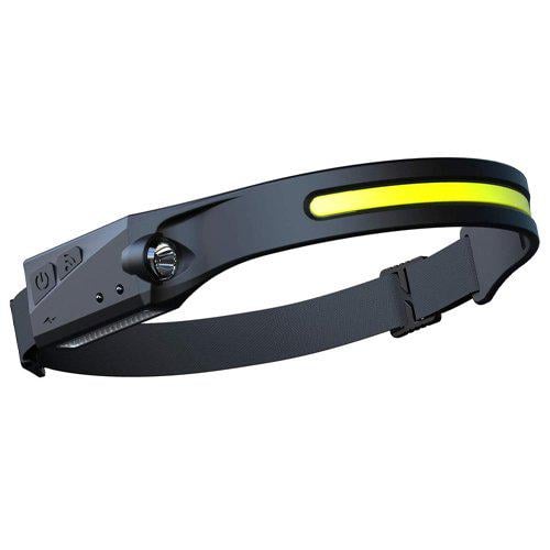 Фонарик налобный аккумуляторный COB 10W с датчиком движения (G 28)