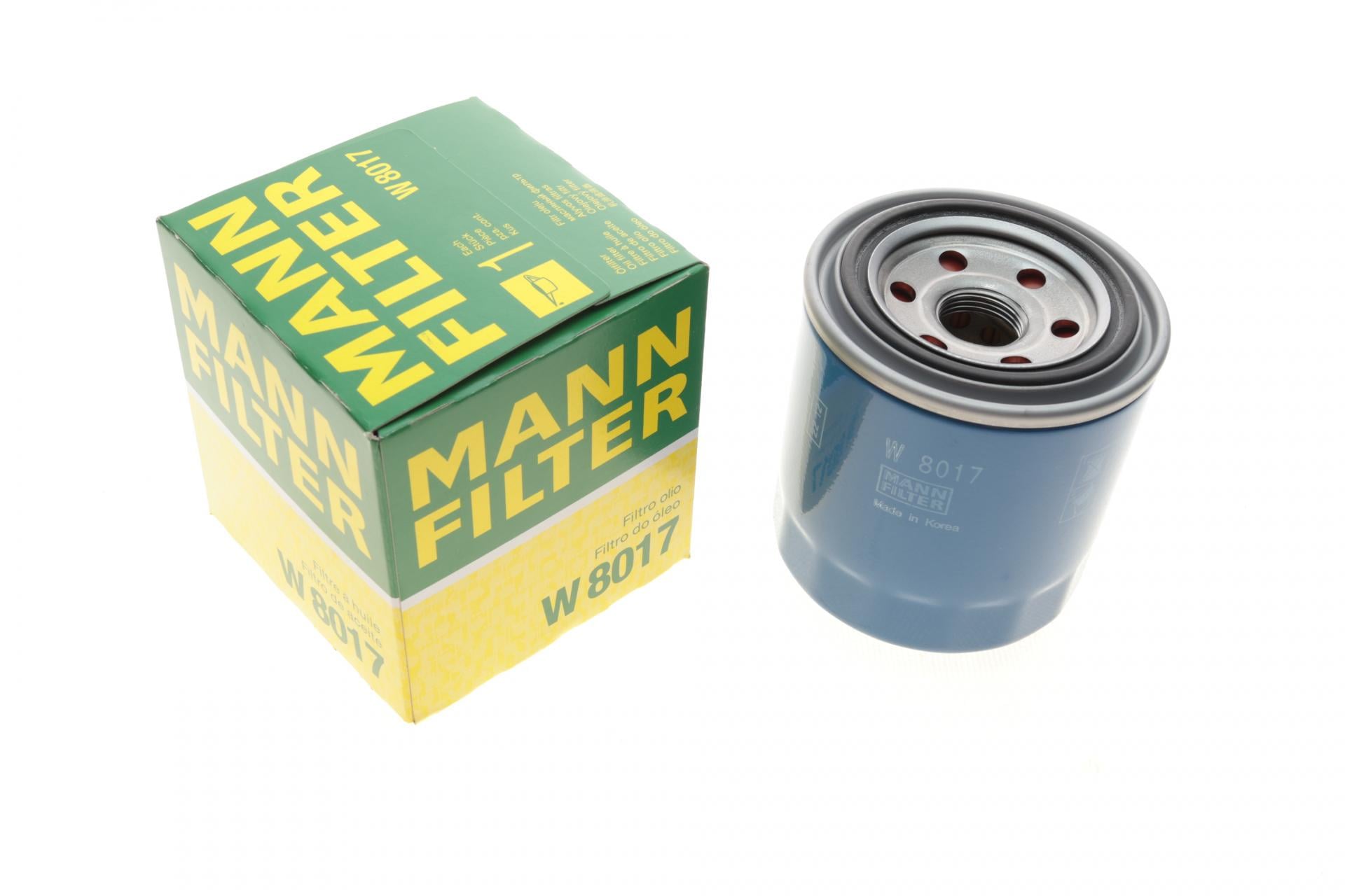 Фильтр масляный Mann-Filter для Hyundai I30/I40/Kia Cee'd/Rio 1,4-1,6GDI 10- (W 8017)