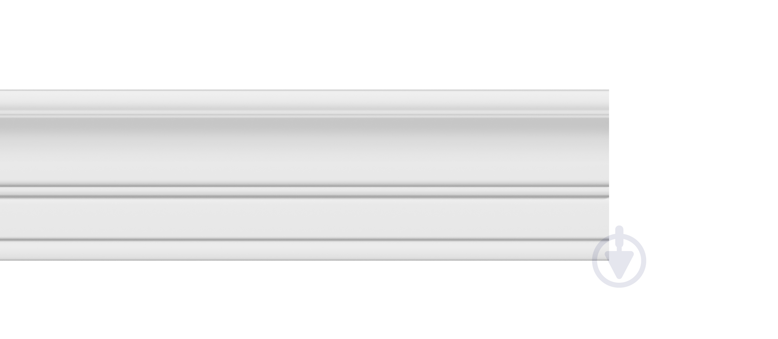 Потолочный плинтус BG110/11 гладкий экструдированный 100х42х2000 мм