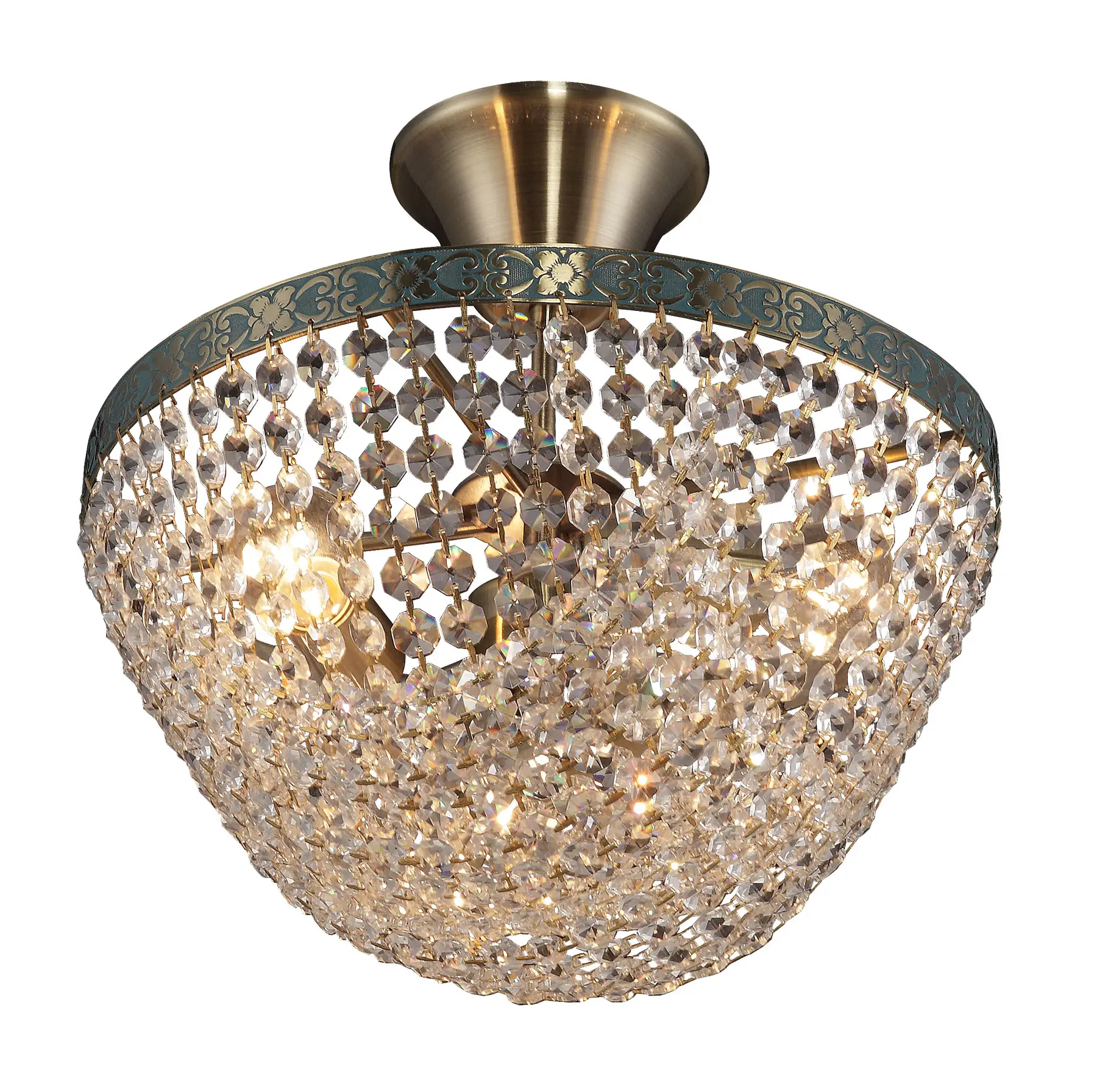 Люстра хрустальная Altalusse INL-1121C-03 Oxidized Antique Brass (8599879101861)