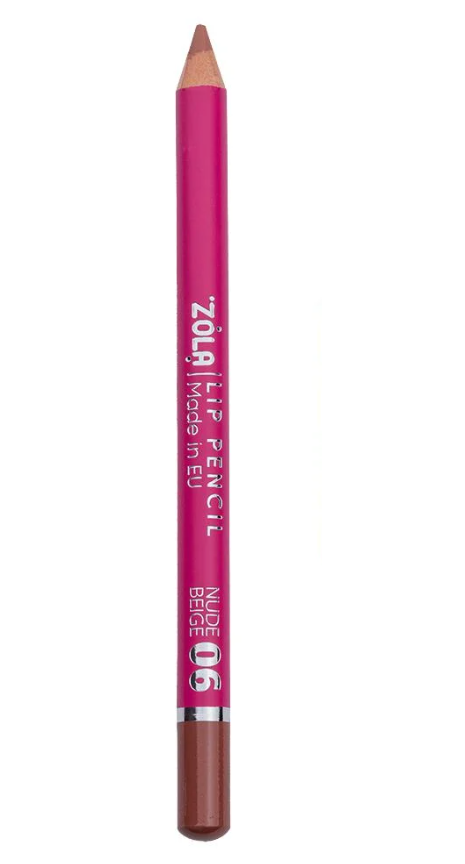 Карандаш для губ Zola Lip Pencil 06 Nude Beige Теплый бежевый