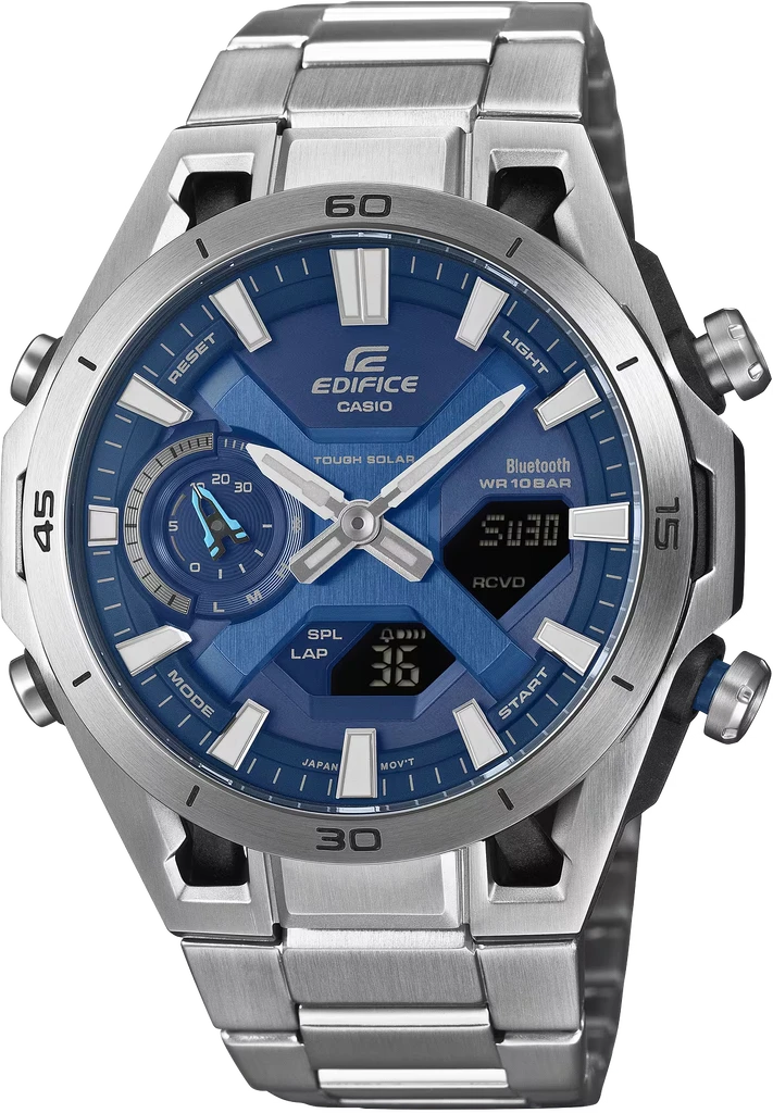 Наручний годинник чоловічий Casio Edifice ECB-2300D-2AEF з карбоновим корпусом/водозахистом 100 м Синій (3100234251) Наручний годинник чоловічий Casio Edifice ECB-2300D-2AEF з карбоновим корпусом/водозахистом 100 м Синій (3100234251)