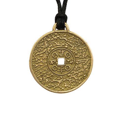 Амулет Amulets of the World Корейская Монета Счастья 2,5x2,5x0,3 см Бронзовый (t07002)