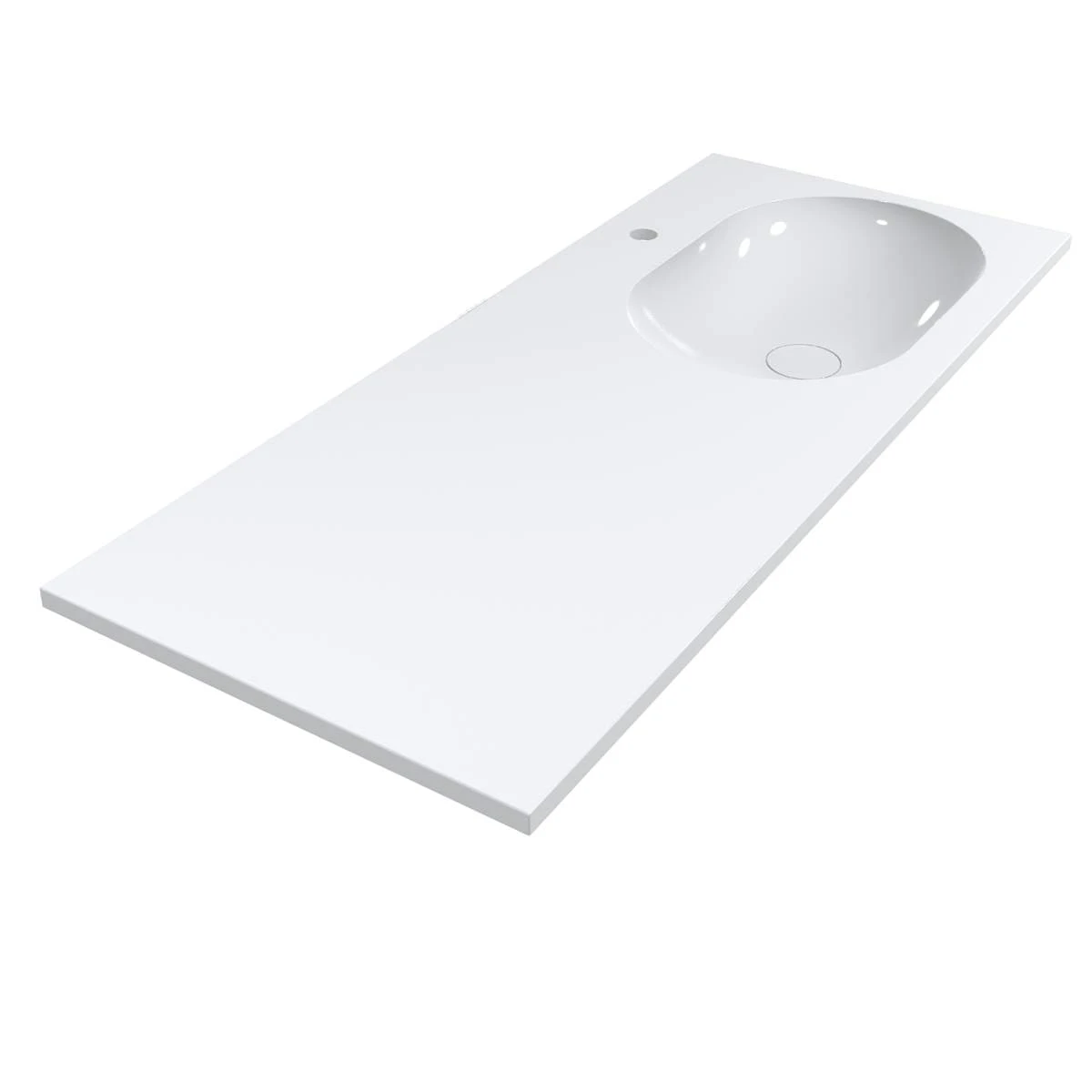 Умывальник накладной Miraggio New York R прямоугольный 1200x500 мм Белый (MG-0000221)