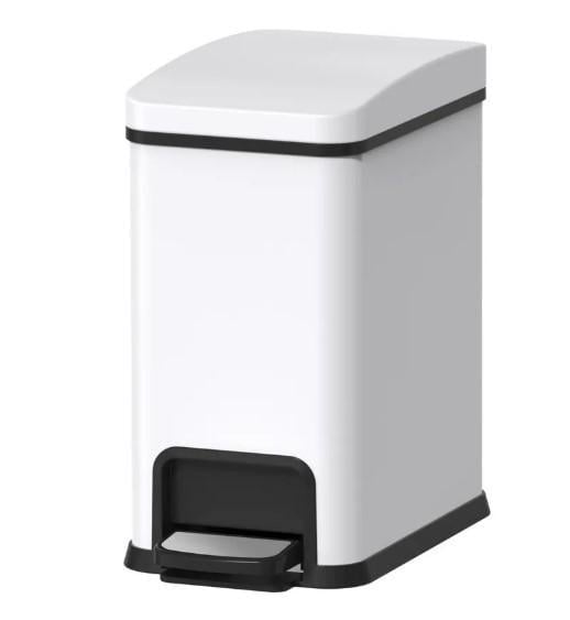 Ведро для мусора KOER TC-010108-08 с плавным закрытием/прямоугольное 8 л Белый (KR5592)