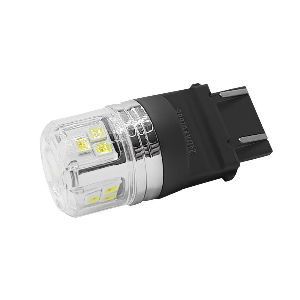 Лампа светодиодная 3157 AVolt T25-NAO NS DC10-14V для американцев 2 шт. Бело-желтый