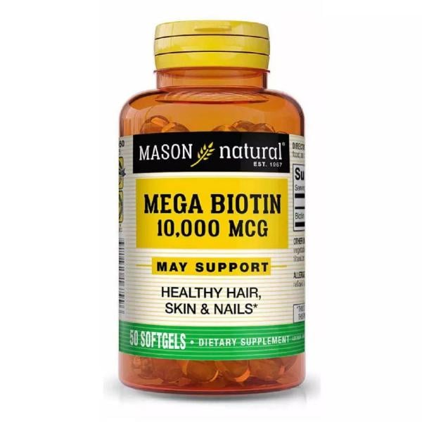 Біотин Mason Natural Mega Biotin 10 000 мкг 50 капс. (000021134)