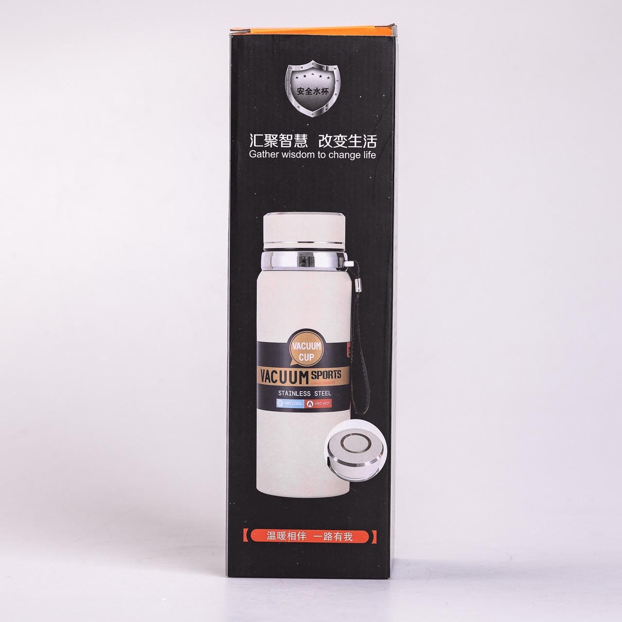 Термос Vacuum Sportsна з датчиком температури 1 л Білий (2431236533) - фото 7