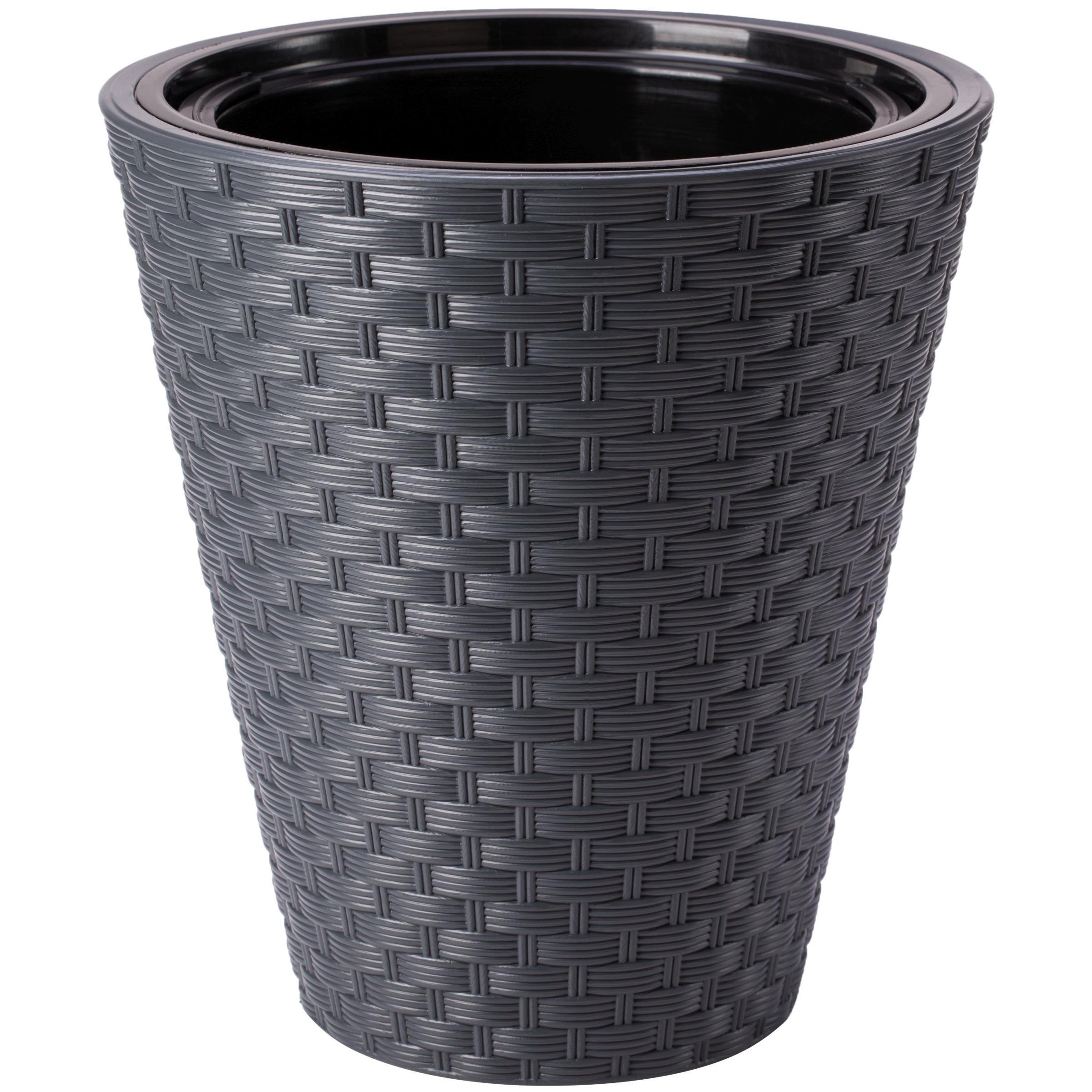 Горшок для цветов Rattana-40 Антрацит (3820-014)