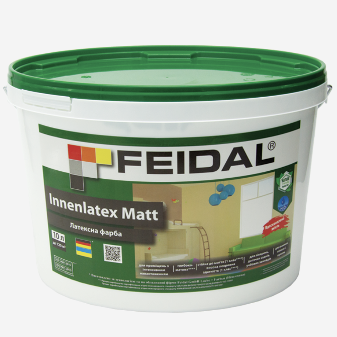 Краска интерьерная Feidal Innenlatex Matt 10 л Белый (27581957)