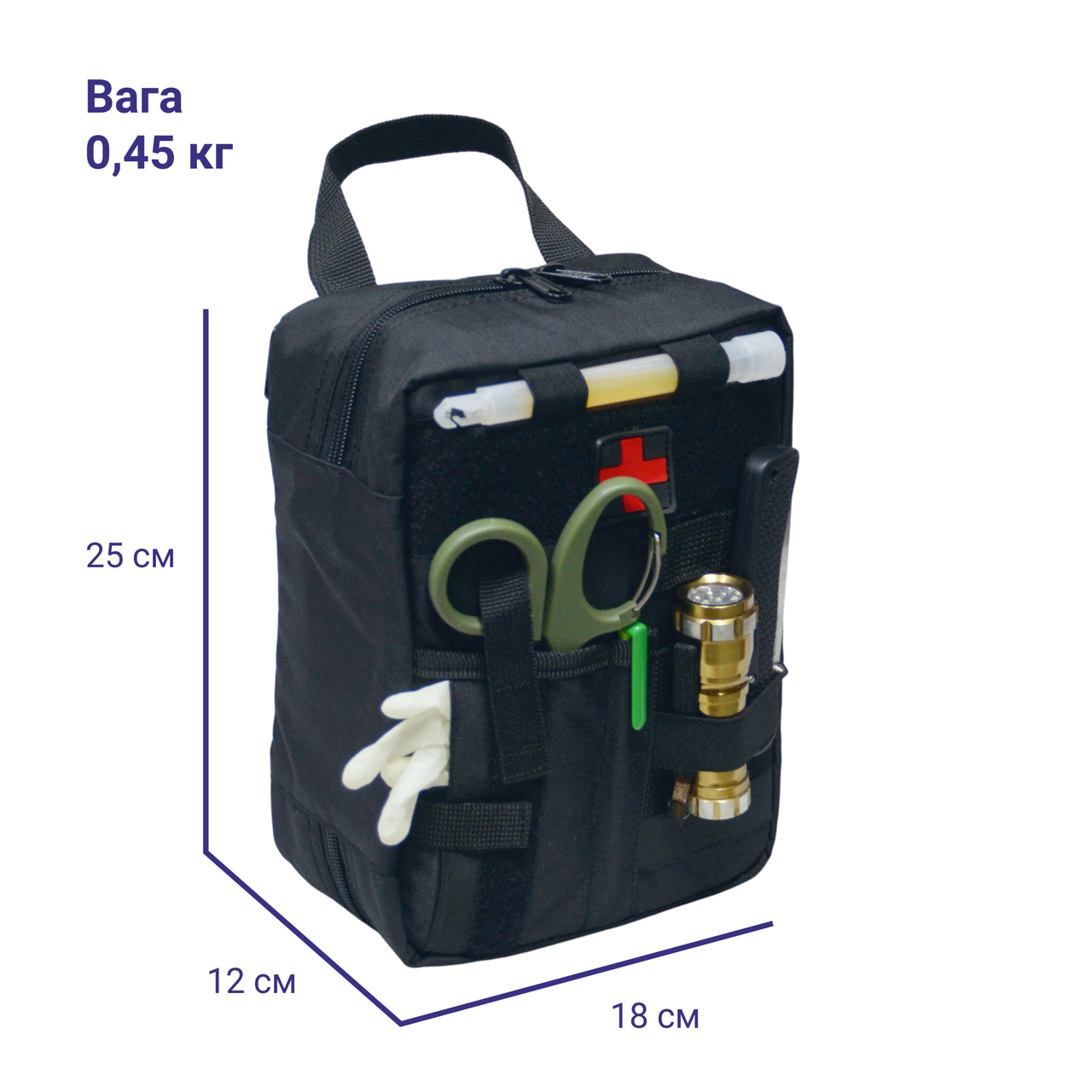 Аптечка переносная MOLLE 25х18х12 см (2580622221) - фото 5 Аптечка переносная MOLLE 25х18х12 см (2580622221) - фото 5