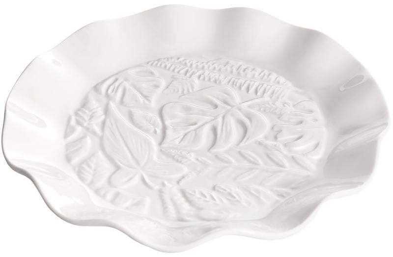 Набор обеденных тарелок White City Монстера 2 шт. 26 см Белый