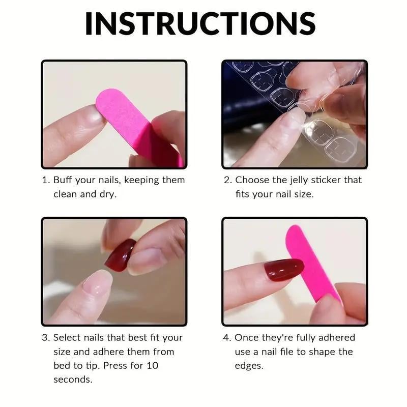 Накладні нігті Полуничка квадрат з клейовими пластинами 24 шт. Різнокольоровий (2689612506) - фото 9 Накладні нігті Полуничка квадрат з клейовими пластинами 24 шт. Різнокольоровий (2689612506) - фото 9