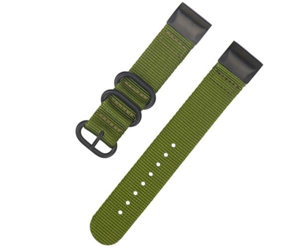 Ремешок Nylon для смарт-часов Garmin Instinct E 40 мм/Descent Mk3 43 мм/Mki 43 мм 20 мм Зеленый