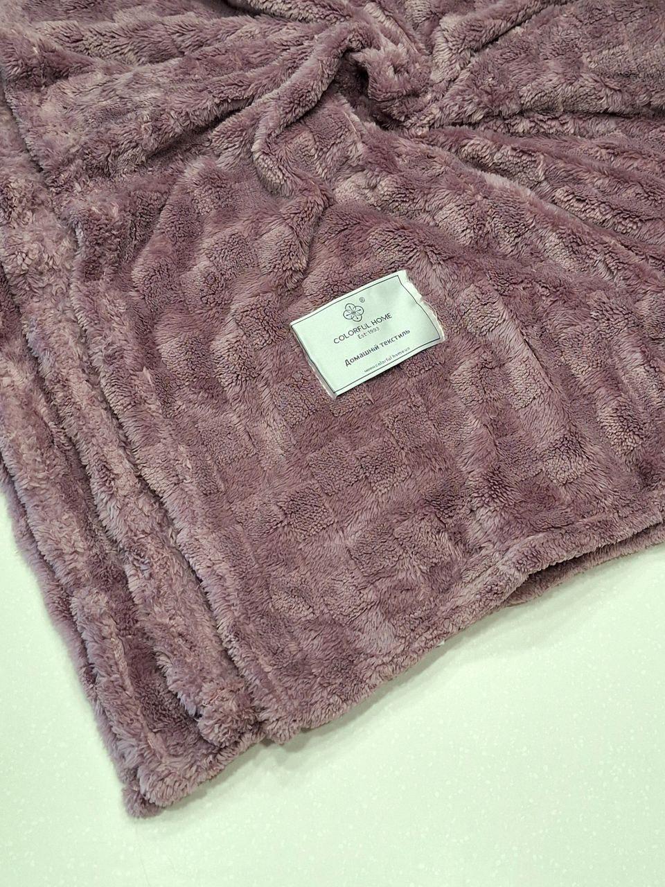 Плед флисовый полуторный Colorful Home Мозаика 150x200 см Сирень (1258) - фото 5 Плед флисовый полуторный Colorful Home Мозаика 150x200 см Сирень (1258) - фото 5