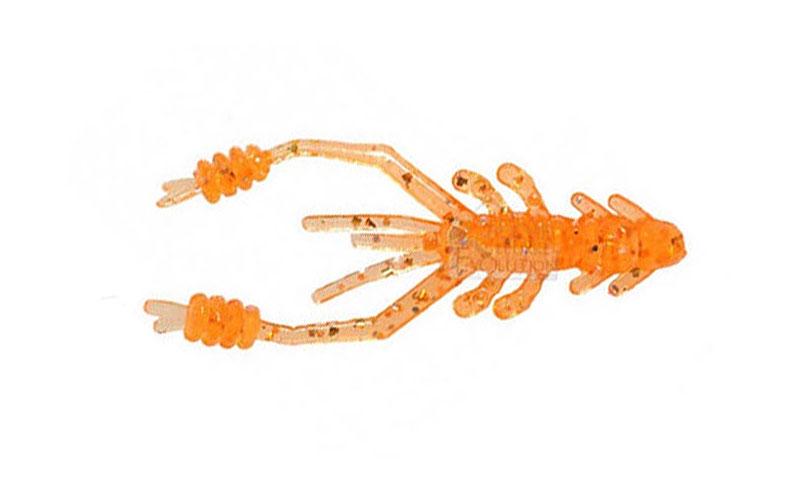 Силиконовая креветка Reins Ring Shrimp №413 для микроджига съедобный 2" 12 шт. Orange (6794)
