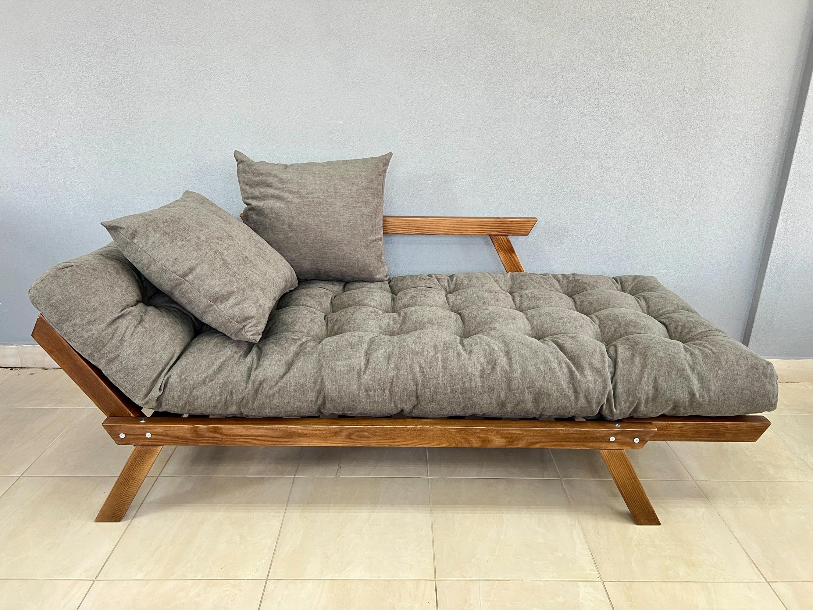 Диван дерев'яний розкладний Нью-Йорк Woody ясен Коричневий/матрац Попелястий (47566) - фото 3 Диван дерев'яний розкладний Нью-Йорк Woody ясен Коричневий/матрац Попелястий (47566) - фото 3