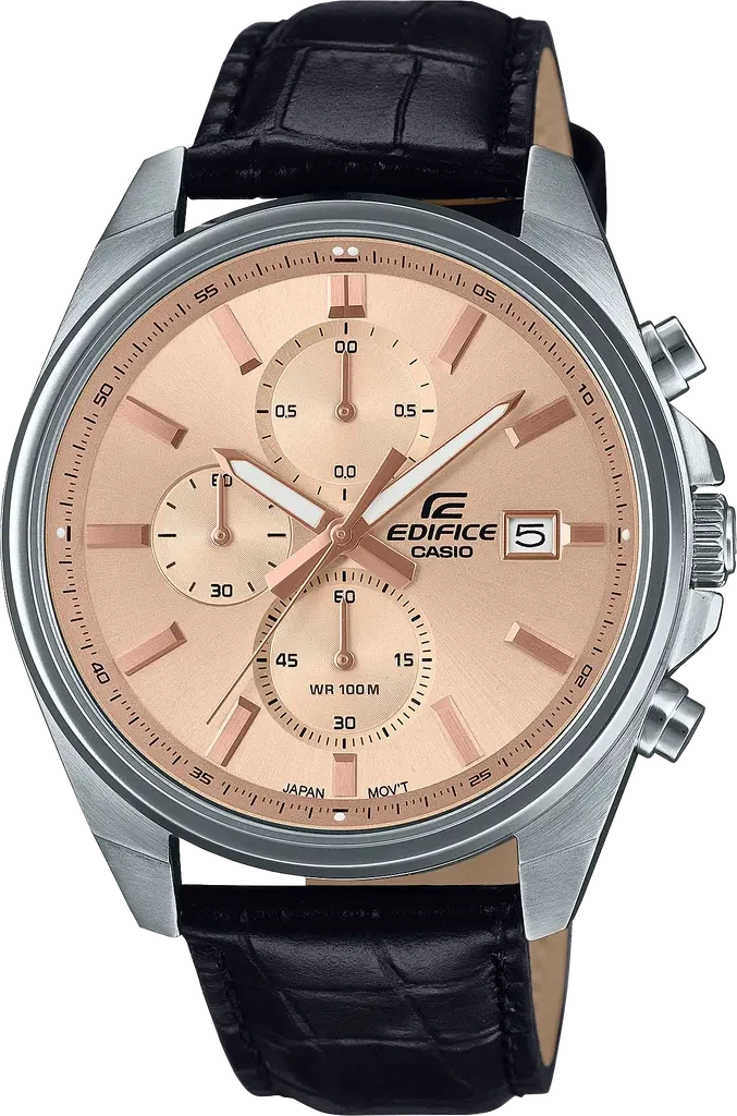 Наручные часы мужские Casio Edifice EFV-610EL-5AUEF со стальным корпусом/водозащитой 100 м Розовый (3100234222)