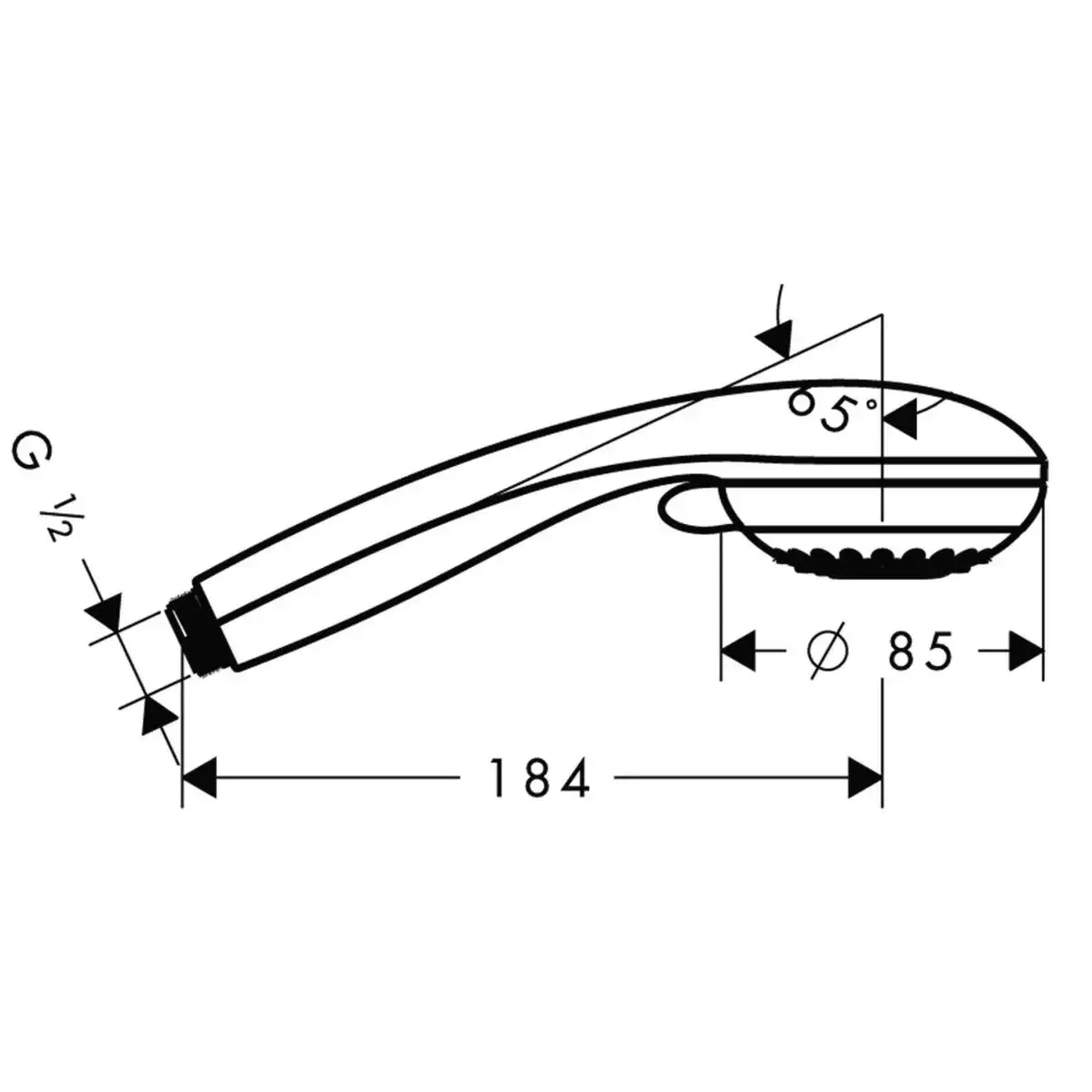 Лейка для душа Hansgrohe Crometta 85 Multi пластик, хром (28563000) - фото 6