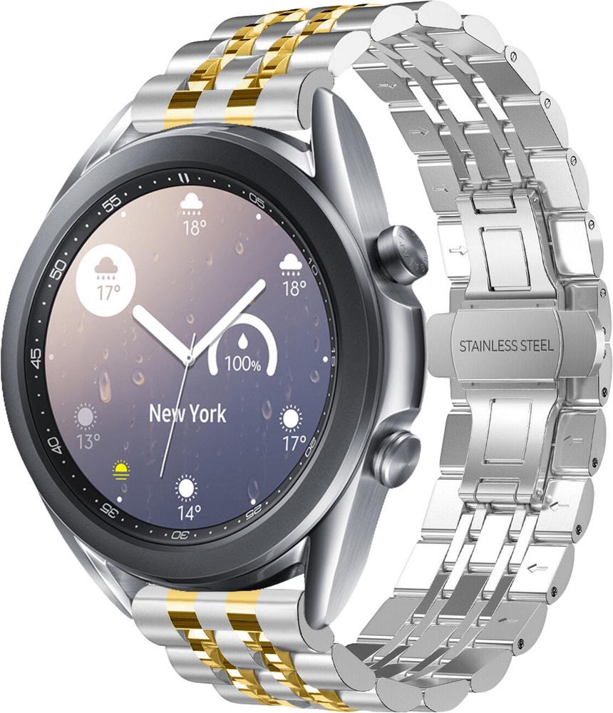 Браслет металлический Spinye Line для Galaxy Watch 3 41 мм Silver Gold (29021-67)