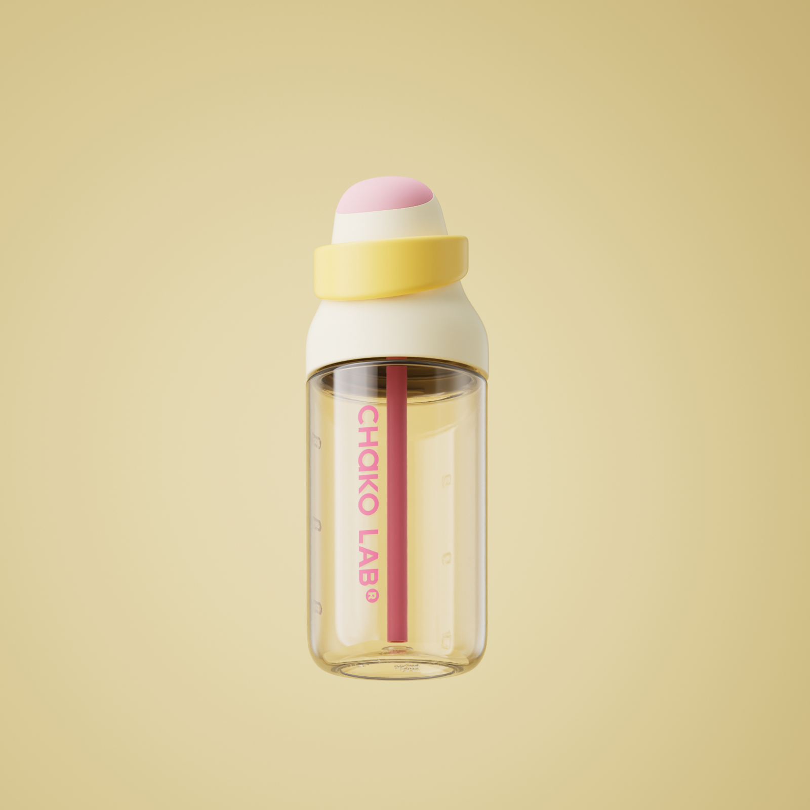 Бутылка для воды Chako Lab KaDa Bottle Cheesecake 550 мл Желтый (68032211812573)