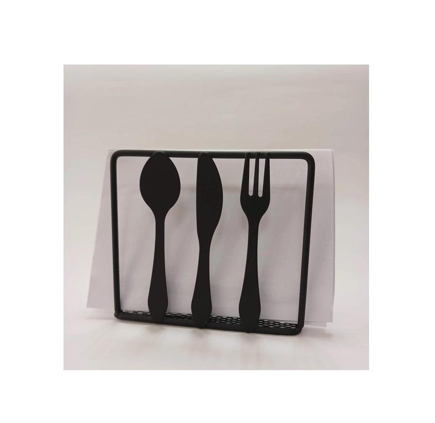 Підставка для серветок Dynasty металева 11х4х10 см Чорний - фото 2 Підставка для серветок Dynasty металева 11х4х10 см Чорний - фото 2