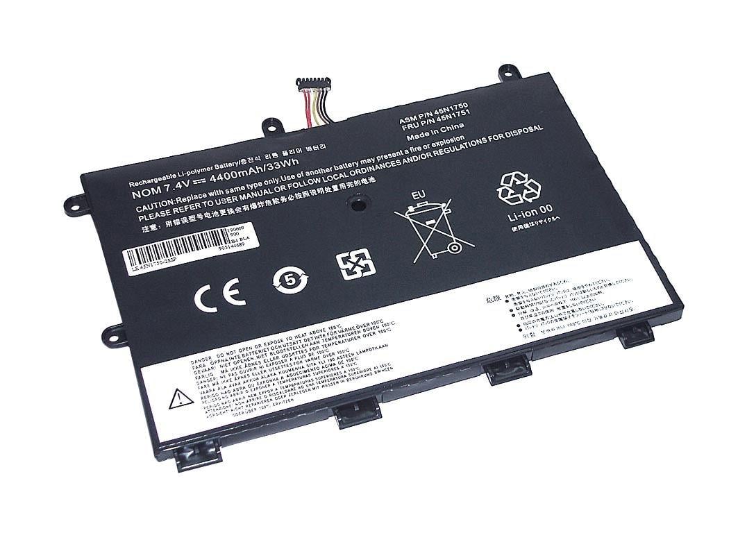 Батарея акумуляторна для ноутбука Lenovo 45N1750-2S2P ThinkPad Yoga 11e 7,4 V 4400 mAh OEM Black (col79010868)