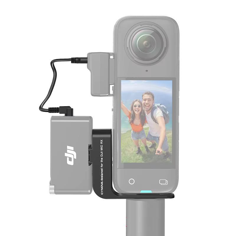 Крепление Cynova C-X4-CS02 для DJI Mic 2 на Insta360 X4/X3/X2 невидимое (2715354307)