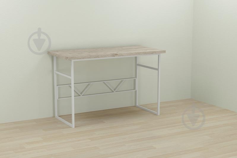 Компьютерный стол Ferrum-decor Раян 75x120x70 белый ДСП Дуб Шервуд 32мм Компьютерный стол Ferrum-decor Раян 75x120x70 белый ДСП Дуб Шервуд 32мм