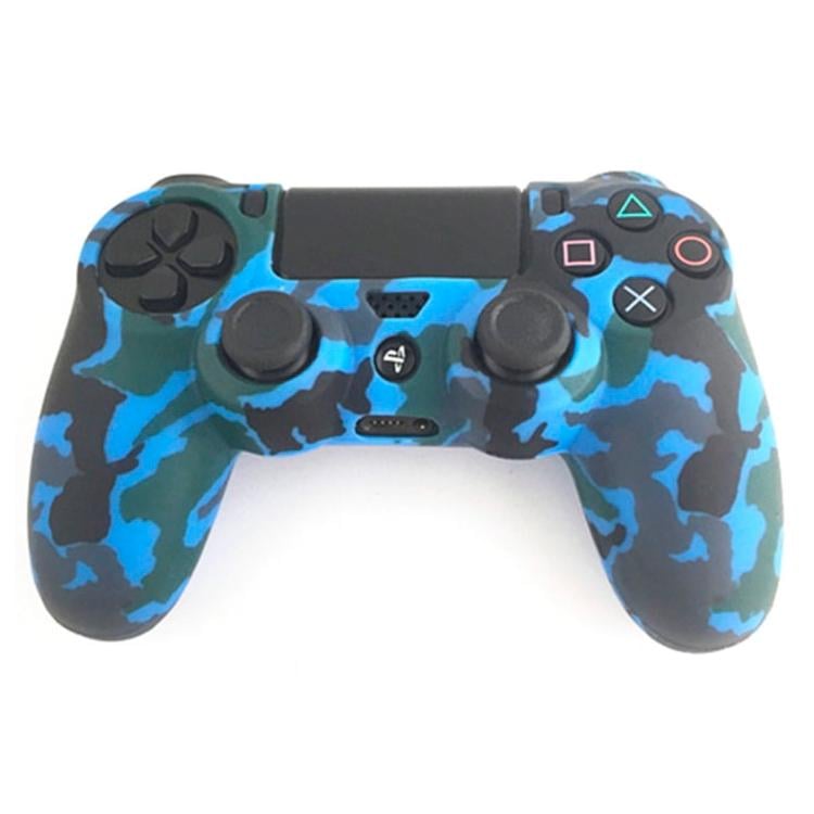 Силіконовий чохол Honson для джойстика PS4 Dualshock 4 камуфляжний Синій (HS-PS4426J) - фото 2