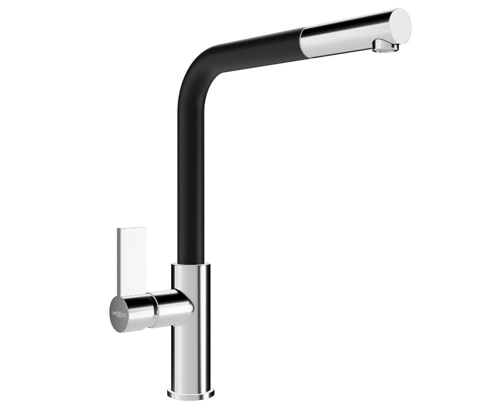Змішувач для кухні Mexen FLORA Black Chrome (2810373015)
