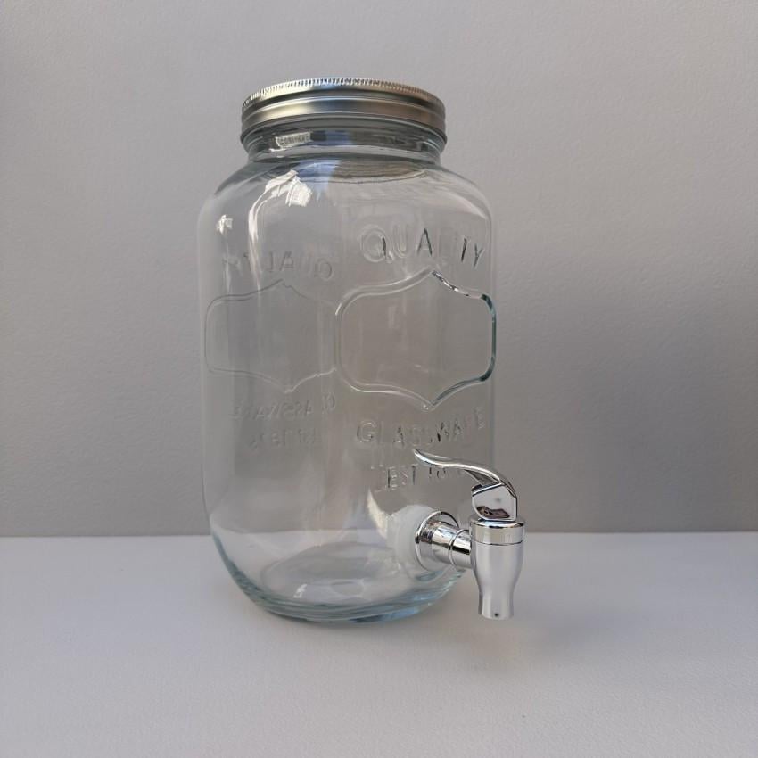 Лимонадник S&T 9037-02 скляний з металевою кришкою 3,5 л (2601594909) - фото 6