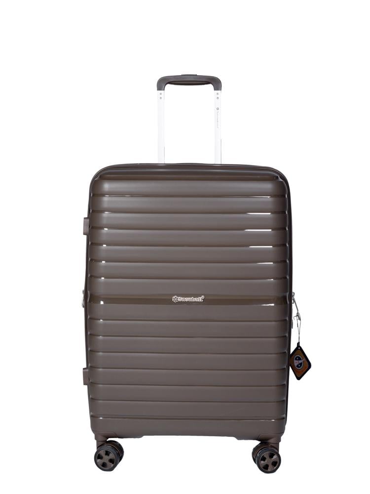 Чемодан Snowball 49203 M Коричневый (31218187)