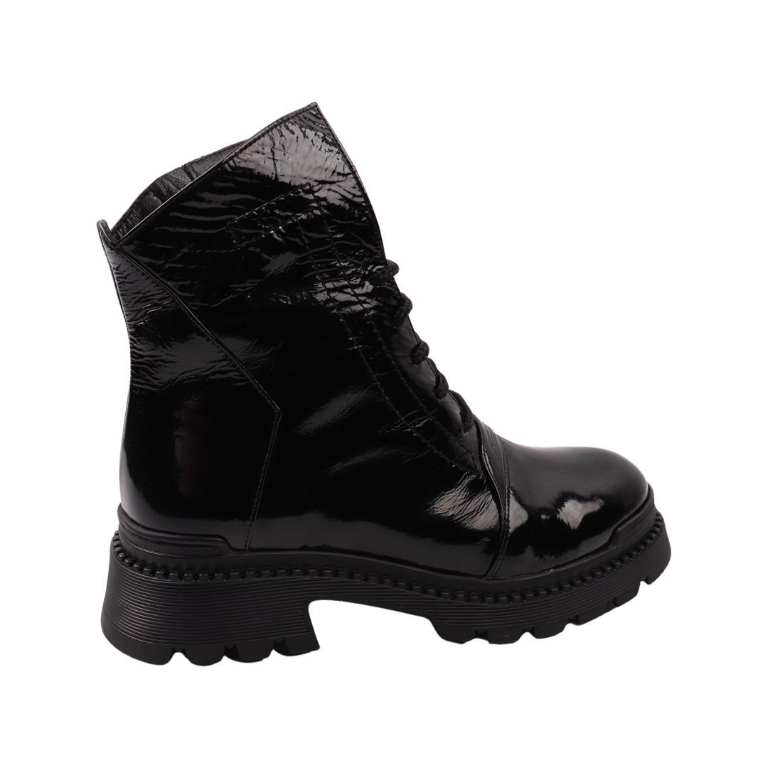Черевики жіночі Aquamarin з лакової шкіри р. 37 Чорний (2087-22DHC) - фото 4 Черевики жіночі Aquamarin з лакової шкіри р. 37 Чорний (2087-22DHC) - фото 4