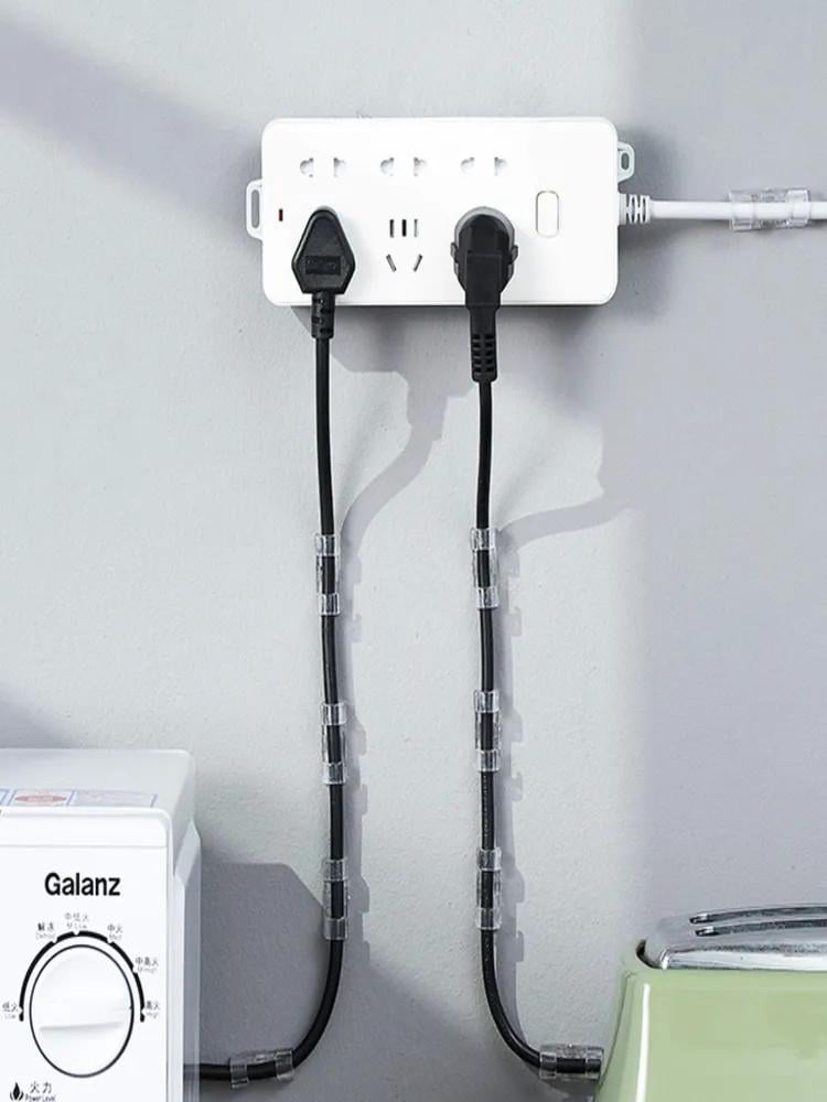 Держатель для проводов/кабеля/гирлянд на клейкой основе 20 шт. Прозрачный - фото 3