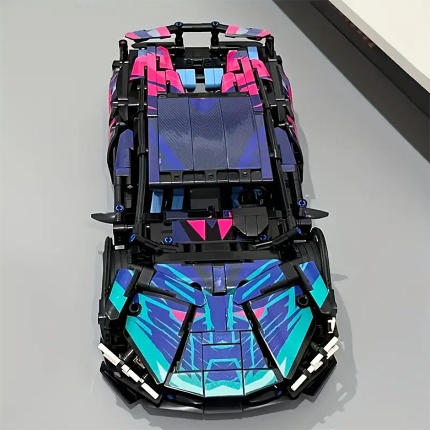 Конструктор Lamborghini Sian FK937 Cyberpunk 1291 деталь 1:14 (29011661) - фото 3 Конструктор Lamborghini Sian FK937 Cyberpunk 1291 деталь 1:14 (29011661) - фото 3