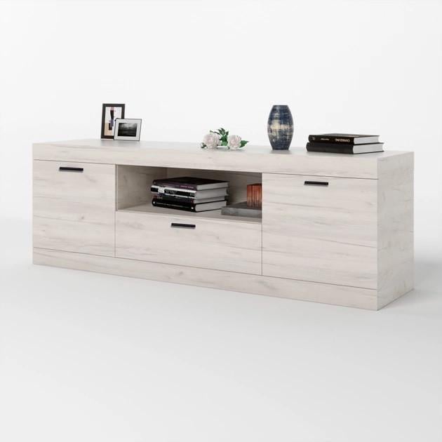 Тумба для ТВ Соната 1500 Эверест 1500х380х500 мм Крафт Белый (EVR-20383)