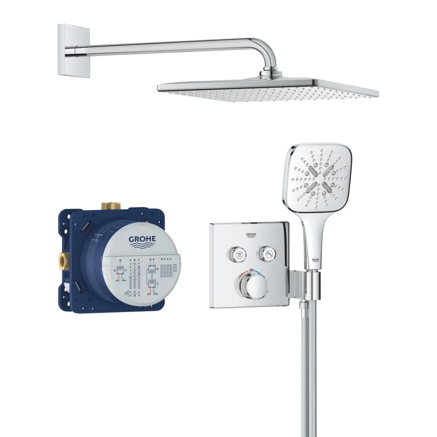 Душевая система скрытого монтажа с термостатом Grohe Grohtherm SmartControl (34865000)