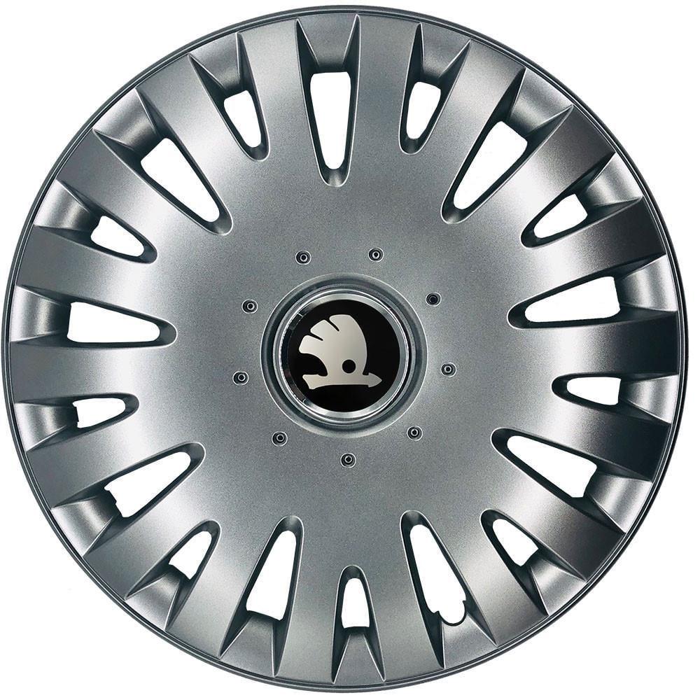 Ковпаки SJS з логотипом Skoda 403 R16 4 шт. Срібний (31008868)