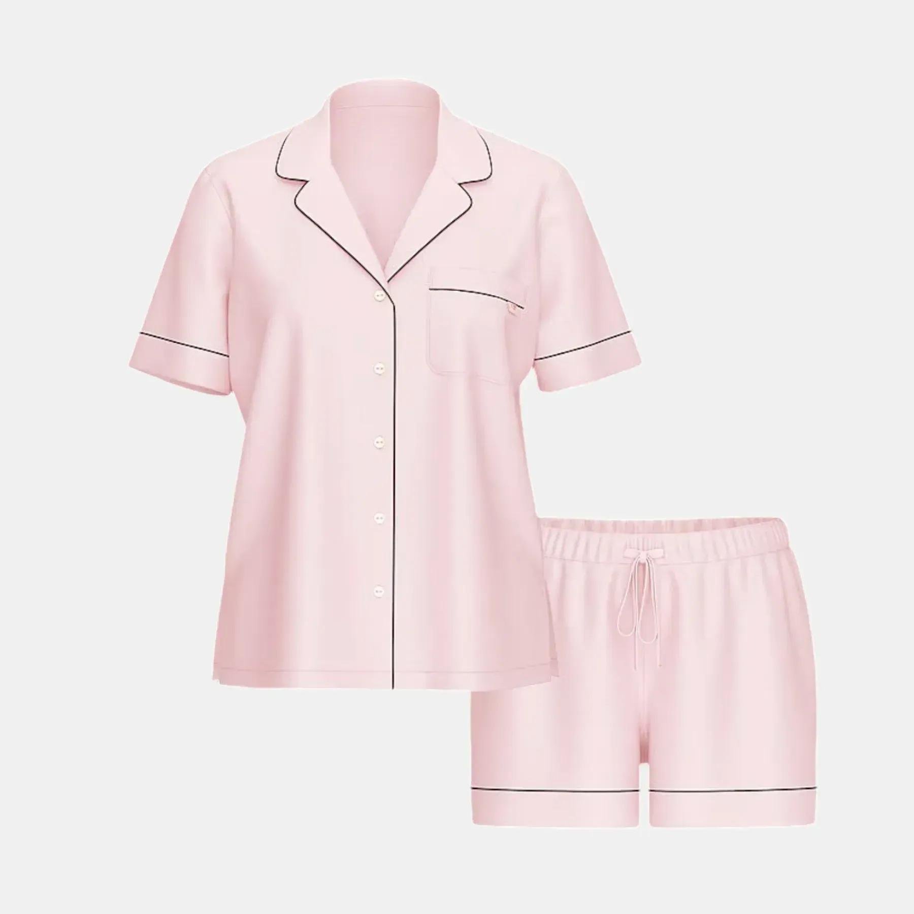 Піжама модал сорочка/шорти Victoria's Secret Modal Soft Short Pajama Set S Рожевий (27057988) - фото 4 Піжама модал сорочка/шорти Victoria's Secret Modal Soft Short Pajama Set S Рожевий (27057988) - фото 4