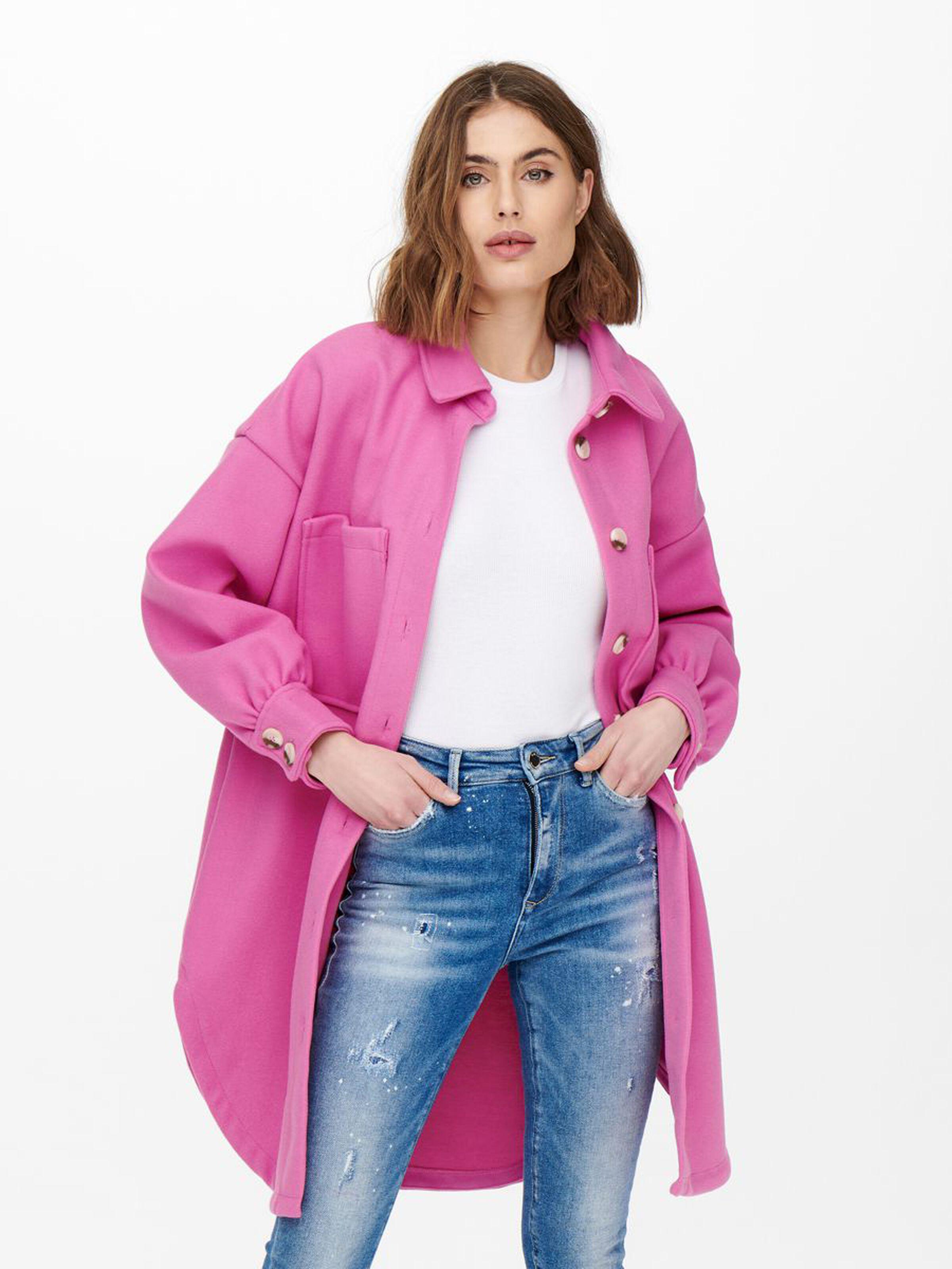 Пальто женское Only 15245351 L Розовый