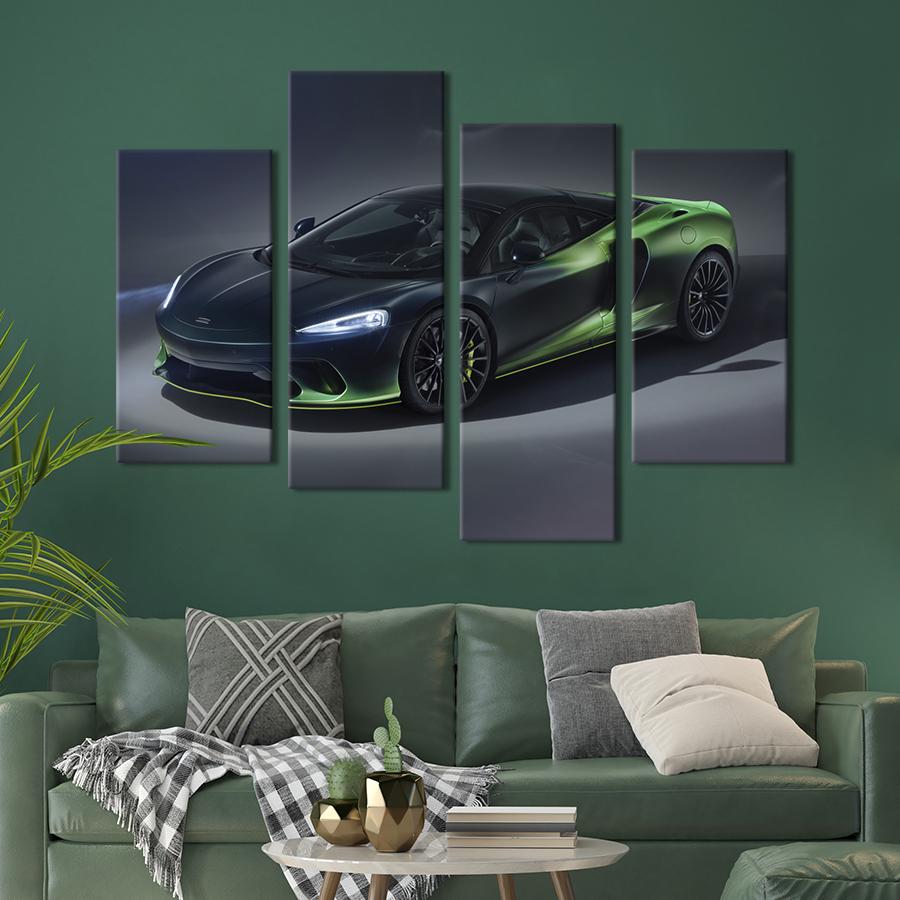 Картина на холсте Необычный автомобиль McLaren GT Verdant Theme 149x106 см (1358-42)