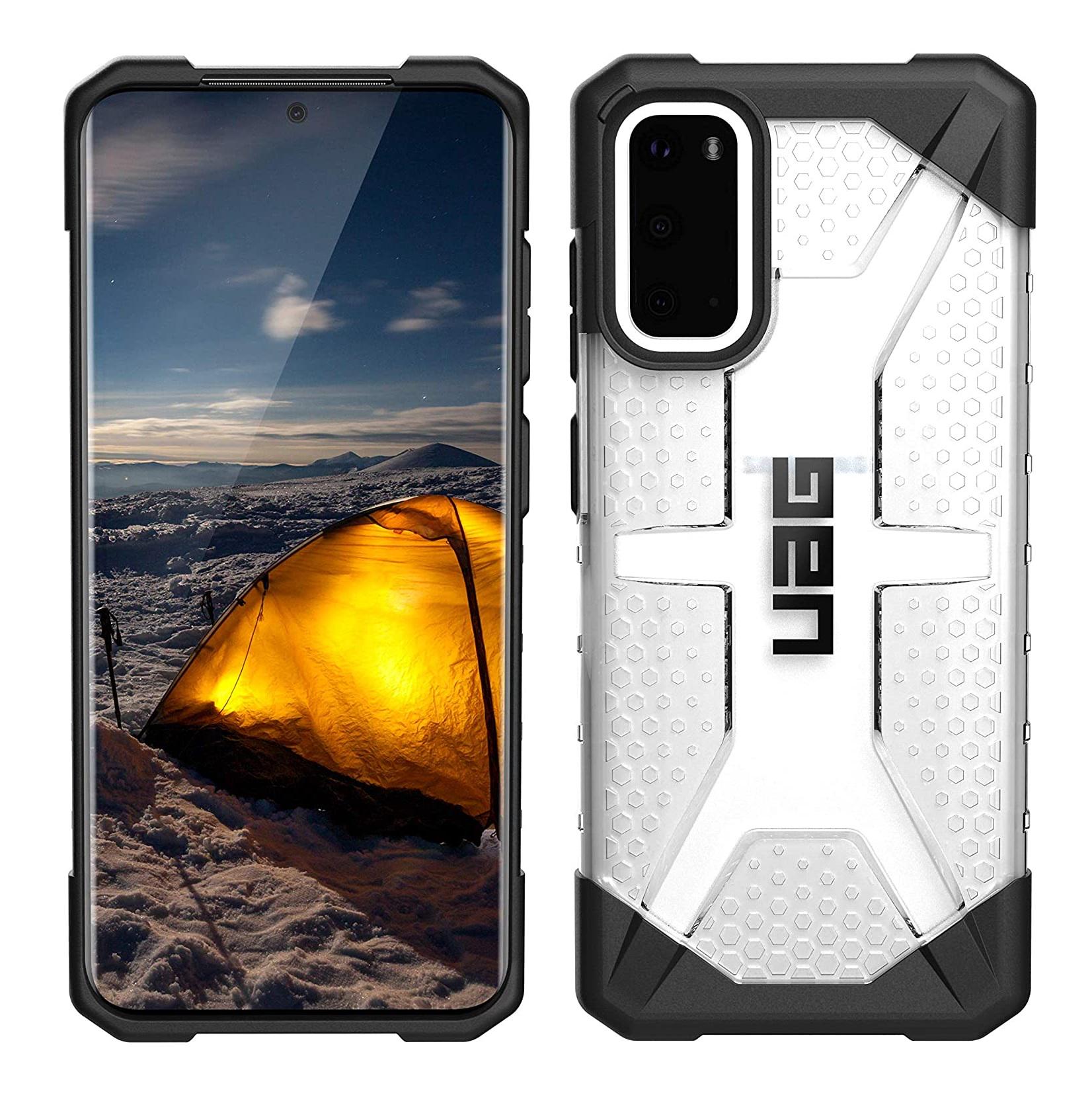 Чехол прозрачный противоударный милитари UAG Plasma (211973114343) для Samsung Galaxy S20 (6.2") Ice