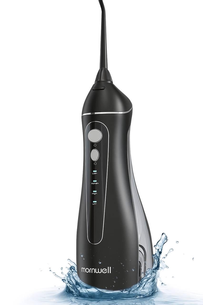 Ирригатор аккумуляторный Mornwell F18 4 сменные насадки 200 мл Черный (2775398059)