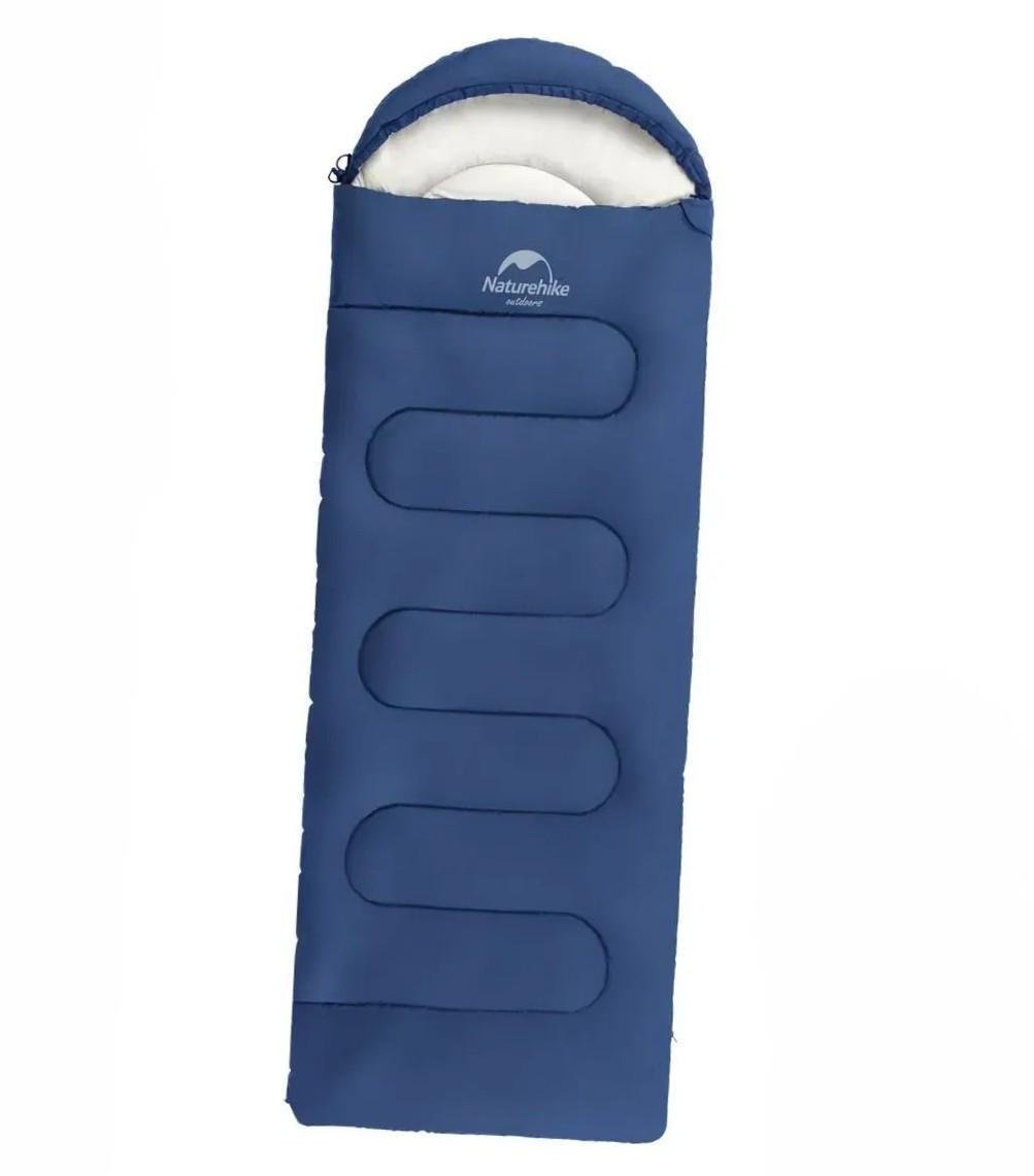 Спальник Naturehike Y150 левый Темно-голубой (NH21MSD08)