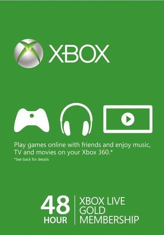 Подписка Xbox Live Gold на 48 часов Xbox 360/One/Series для всех регионов и стран