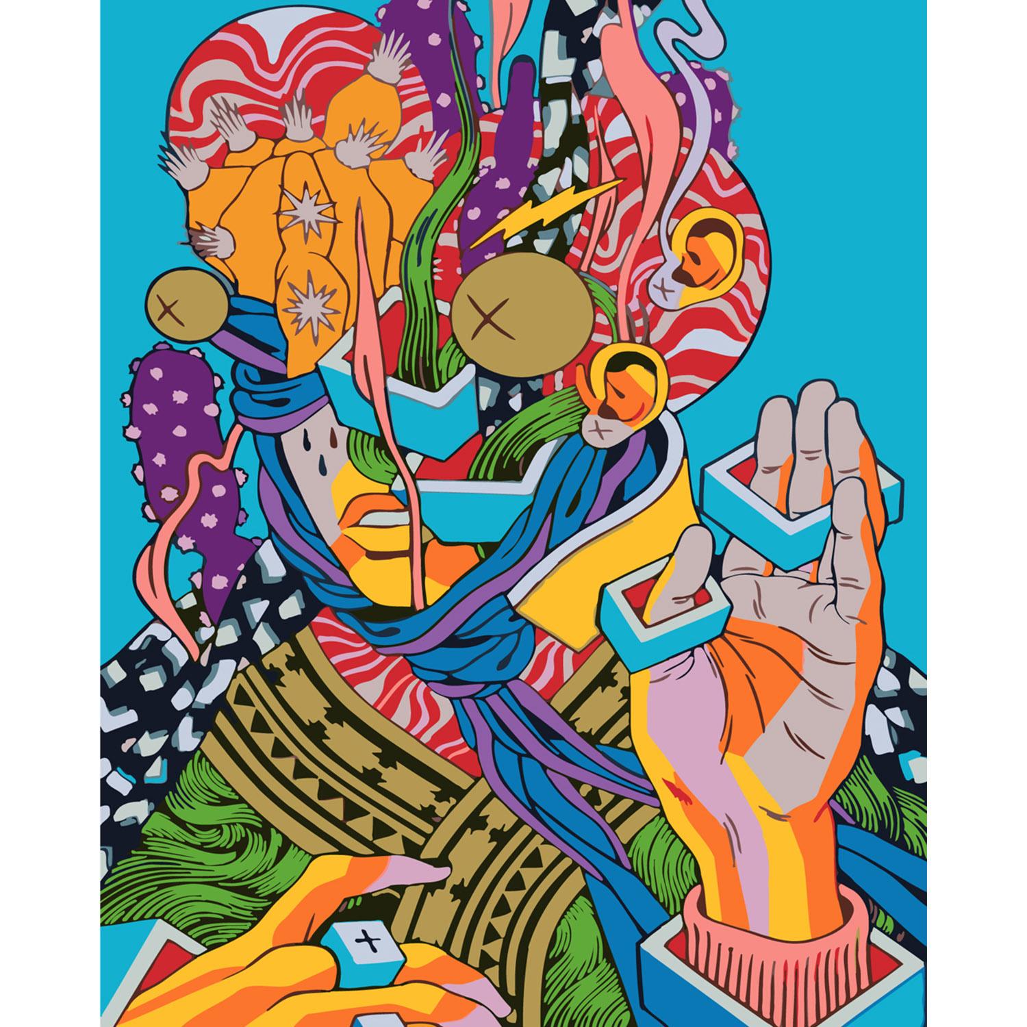 Картина по номерам Strateg Поп-арт мысли 2 40х50 см (SY6138)