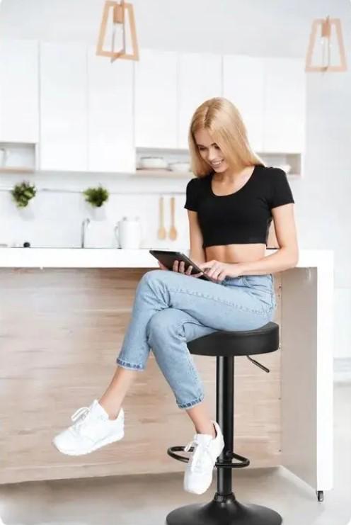 Барный стул Bonro B-067 Черный (4263) - фото 12 Барный стул Bonro B-067 Черный (4263) - фото 12