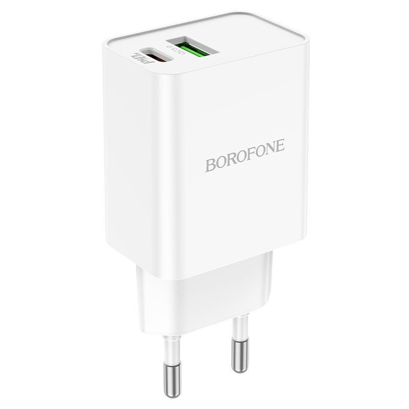 Зарядное устройство сетевое Borofone BA69A PD20W+QC3.0 Белый (00000064382_1) Зарядное устройство сетевое Borofone BA69A PD20W+QC3.0 Белый (00000064382_1)