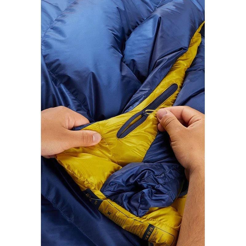 Спальный мешок Rab Neutrino 400 -7°C 185 см Regular Right Zip Nightfall Blue (RB QSM-90-NFB-REG-RZ) - фото 7